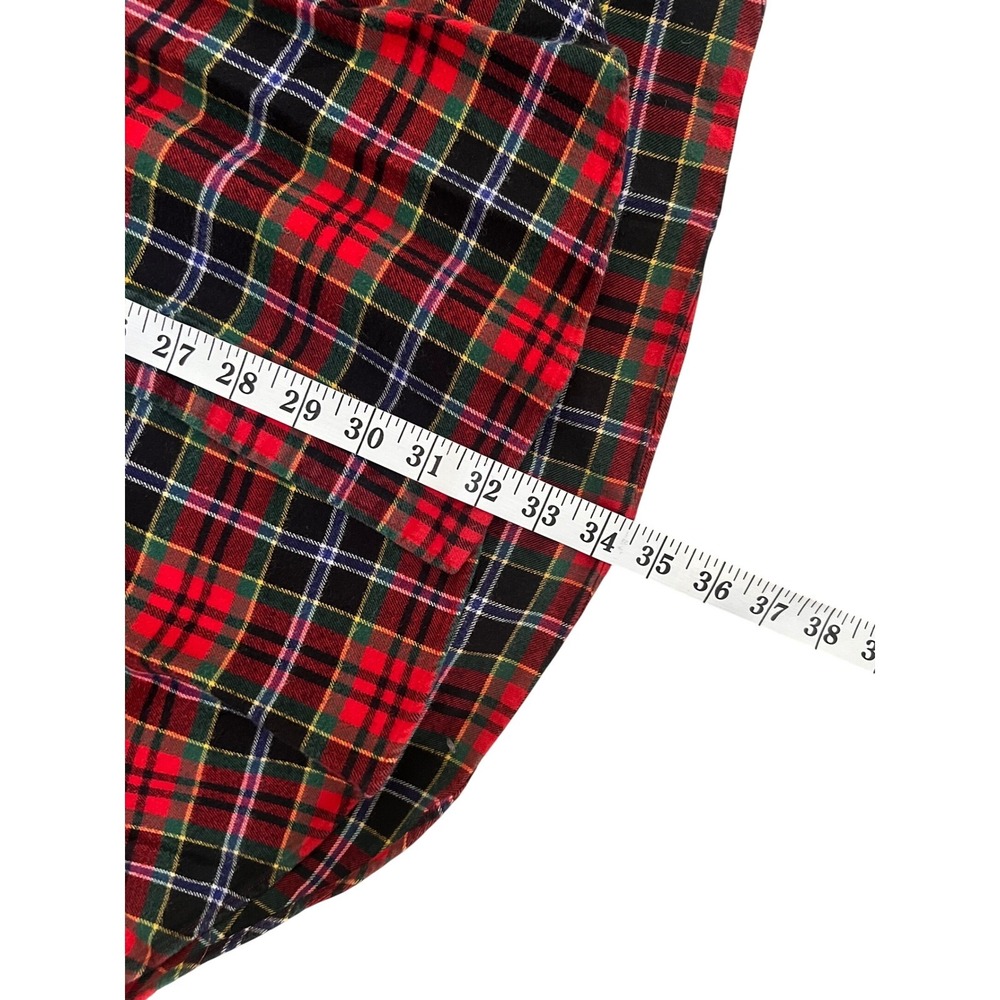 Polo Ralph Lauren Blake LS Shirt Men Large Red Plaid Tartan Flannel Cotton BD - Picture 11 of 12